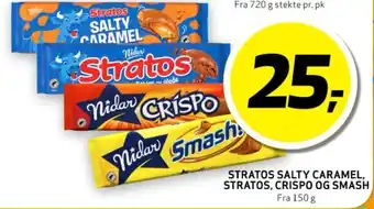 Bunnpris STRATOS SALTY CARAMEL, STRATOS, CRISPO OG SMASH tilbud