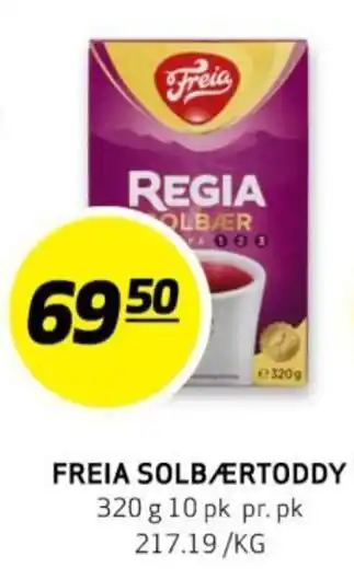 Bunnpris FREIA SOLBÆRTODDY tilbud