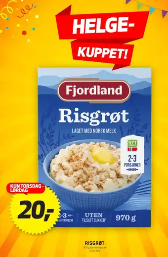 Bunnpris RISGRØT tilbud