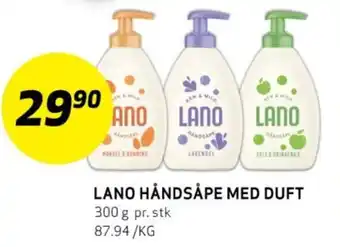 Bunnpris LANO HÅNDSÅPE MED DUFT tilbud