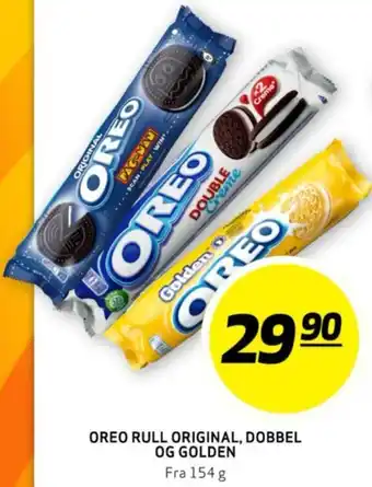 Bunnpris OREO RULL ORIGINAL, DOBBEL OG GOLDEN tilbud
