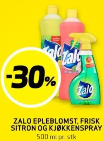 Bunnpris ZALO EPLEBLOMST, FRISK SITRON OG KJØKKENSPRAY tilbud