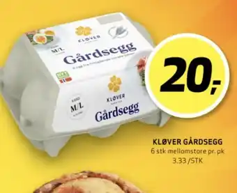 Bunnpris Kløver egg tilbud