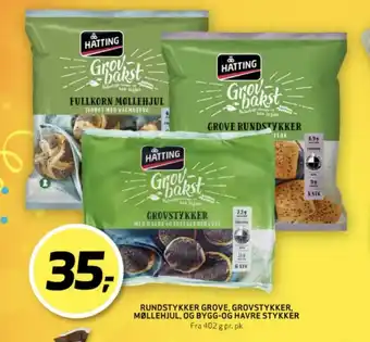 Bunnpris Hatting grove rundstykker tilbud
