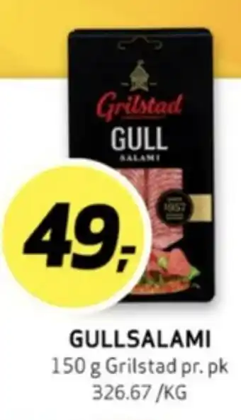 Bunnpris Grilstad salami gull tilbud