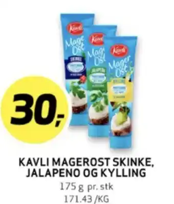 Bunnpris Kavli smøreost skinke mager tilbud