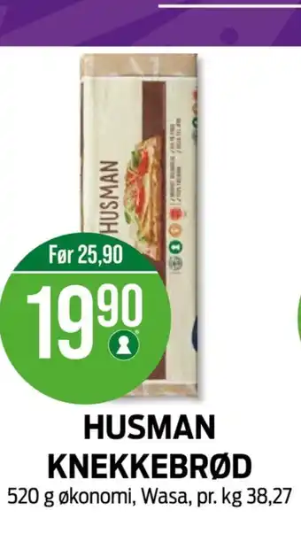 Kiwi Wasa husman knekkebrød tilbud