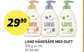 Bunnpris Lano flytende håndsåpe tilbud