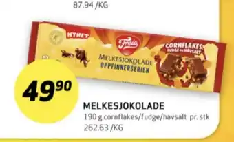 Bunnpris Melkesjokolade sjokoladeplate tilbud