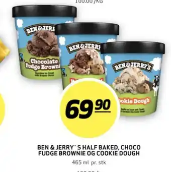 Bunnpris Ben & jerrys cookie dough is tilbud