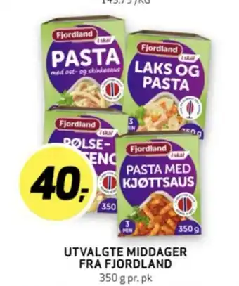 Bunnpris Fjordland laks og pasta tilbud