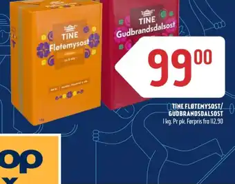 Coop Prix Tine fløtemysost tilbud