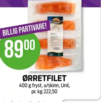 Kiwi Unil+ ørretfilet tilbud