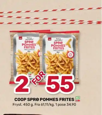 Matkroken Coop pommes frites tilbud
