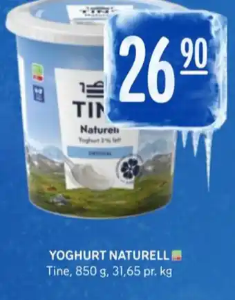 Rema 1000 Tine naturell 3% yoghurt tilbud