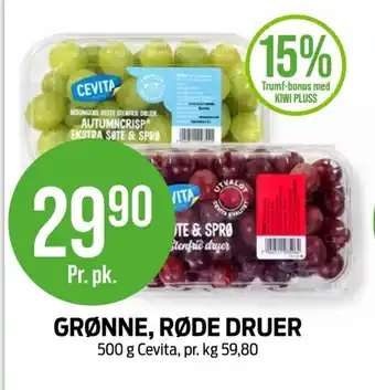 Kiwi Cevita druer tilbud