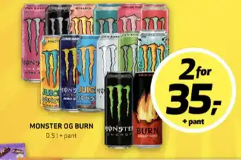 Bunnpris Monster energy energidrikk tilbud