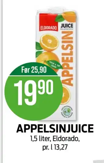 Kiwi Eldorado appelsinjuice tilbud