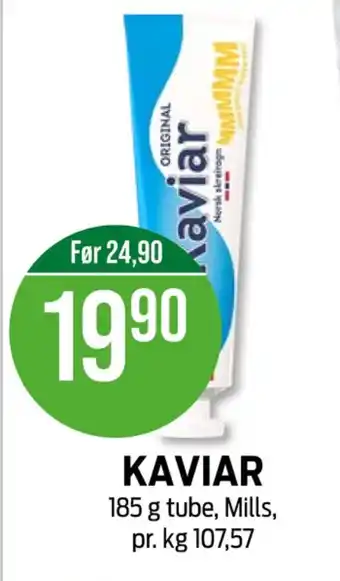 Kiwi Mills kaviar original tilbud