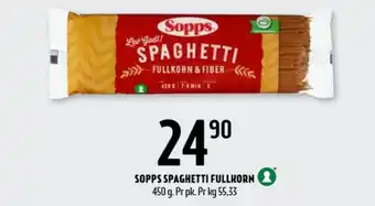 Coop Prix Sopps spagetti tilbud