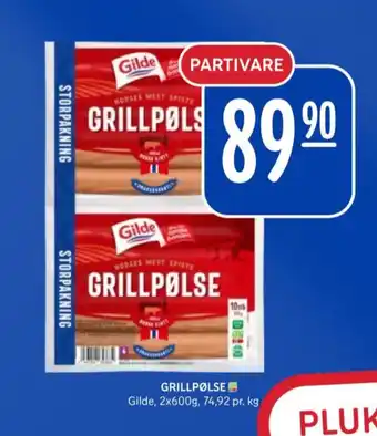 Rema 1000 Gilde grillpølser tilbud