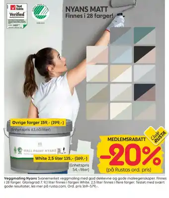 Rusta Nyans maling tilbud