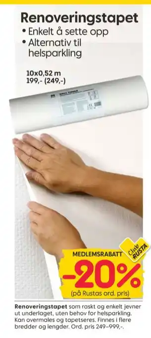 Rusta Ukjent tapet tilbud