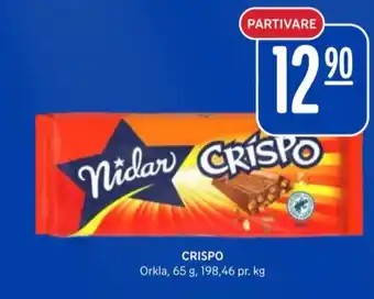 Rema 1000 Crispo sjokoladeplate tilbud
