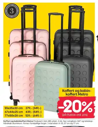 Rusta Ukjent koffert tilbud