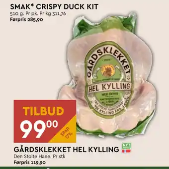 Coop Mega GÅRDSKLEKKET HEL KYLLING tilbud