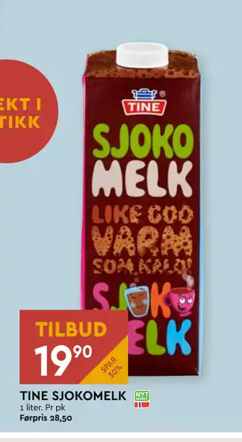 Coop Mega TINE SJOKOMELK tilbud
