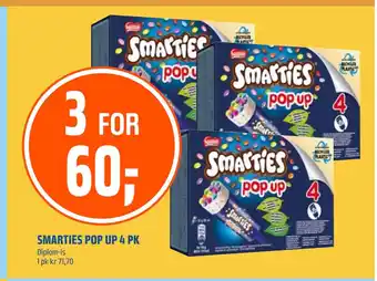 Coop Obs SMARTIES POP UP 4 PK tilbud