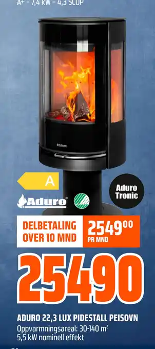 Obs Bygg ADURO 22,3 LUX PIDESTALL PEISOVN tilbud
