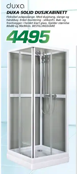 Coop Byggmix DUXA SOLID DUSJKABINETT tilbud
