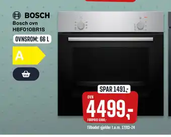 Skousen Bosch ovn HBF010BR1S tilbud