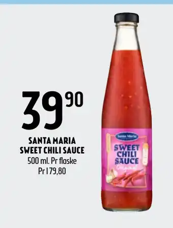 Coop Prix SANTA MARIA SWEET CHILI SAUCE tilbud