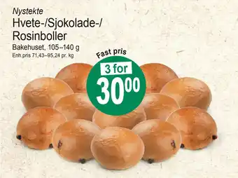 Joker Hvete-/Sjokolade-/ Rosinboller tilbud