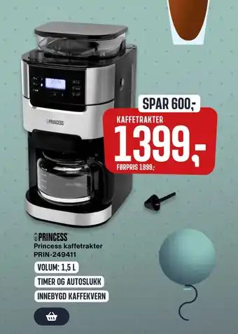 Princess kaffetrakter PRIN-249411