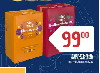 Coop Prix TINE FLØTEMYSOST/ GUDBRANDSDALSOST tilbud