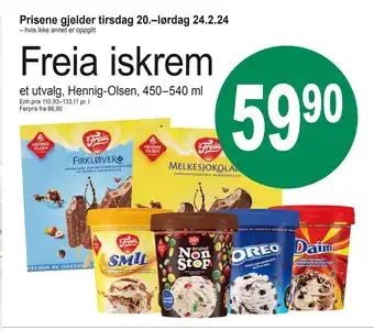 Joker Freia iskrem tilbud