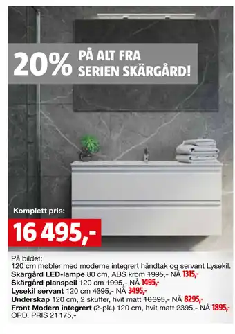 Bauhaus 20% PÅ ALT FRA SERIEN SKÄRGÅRD tilbud