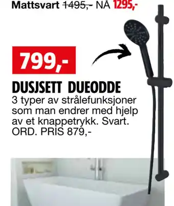Bauhaus DUSJSETT DUEODDE tilbud