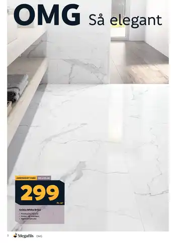 Megaflis Anima White Brillo tilbud