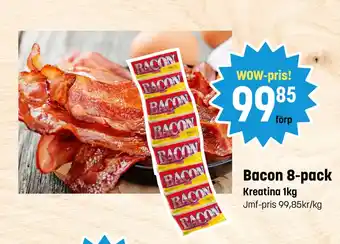 Eurocash Bacon 8-pack tilbud
