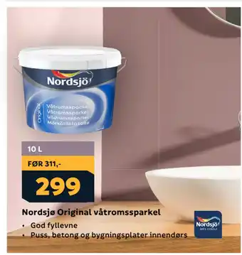 Megaflis Nordsjø Original våtromssparkel tilbud