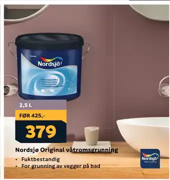Megaflis Nordsjø Original våtromsgrunning tilbud