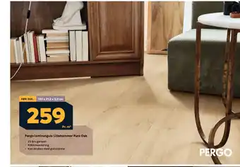 Megaflis Pergo laminatgulv Lillehammer Pure Oak tilbud