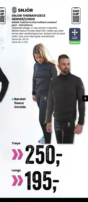 Sport Outlet SNJOR THERMOFLEECE GENSER/LONGS tilbud