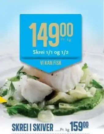 CC Mat Skrei 1/1 og 1/2 VI KAN FISK tilbud