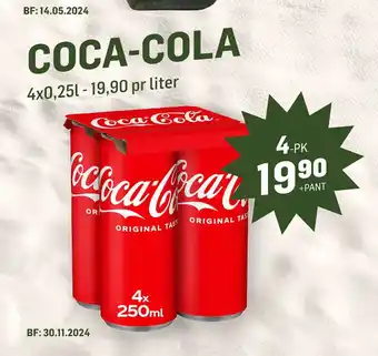 Holdbart COCA-COLA tilbud